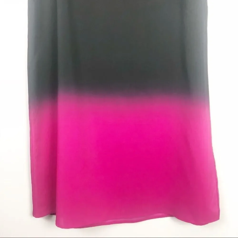 VINCE CAMUTO | Black to Pink Ombré Maxi Skirt Sz 2